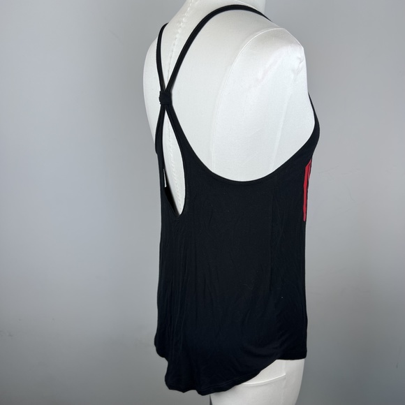 Like New-Pink Victoria Secret OHIO STATE Black&Red Scoop Neck Low Back Tank XS - Picture 12 of 16